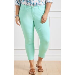 Talbots Simply Flattering Collection Jegging Clear Water Plus Size Crop Jeans